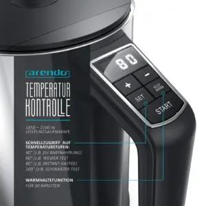 Arendo 16816816146 veekeetjad – detailne lähivaade