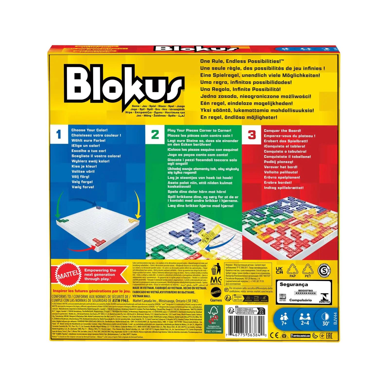 Mattel Games Blokus — värvikas pere strateegiamäng kingituseks – pilt 7