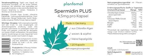 plantomol spermidin kapslid — tugev spermidiin 4,5 mg – pilt 7