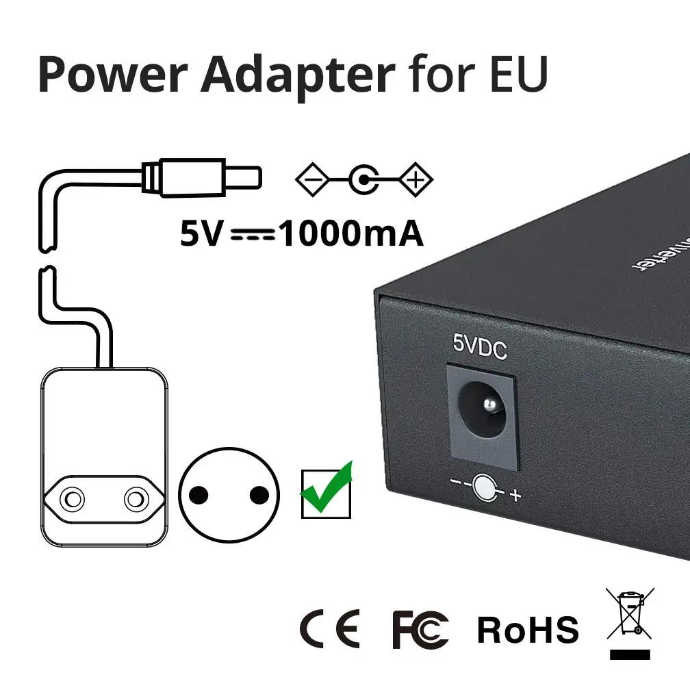 10Gtek metallist Gigabit meediakonverter 20 km dual SC – pilt 6