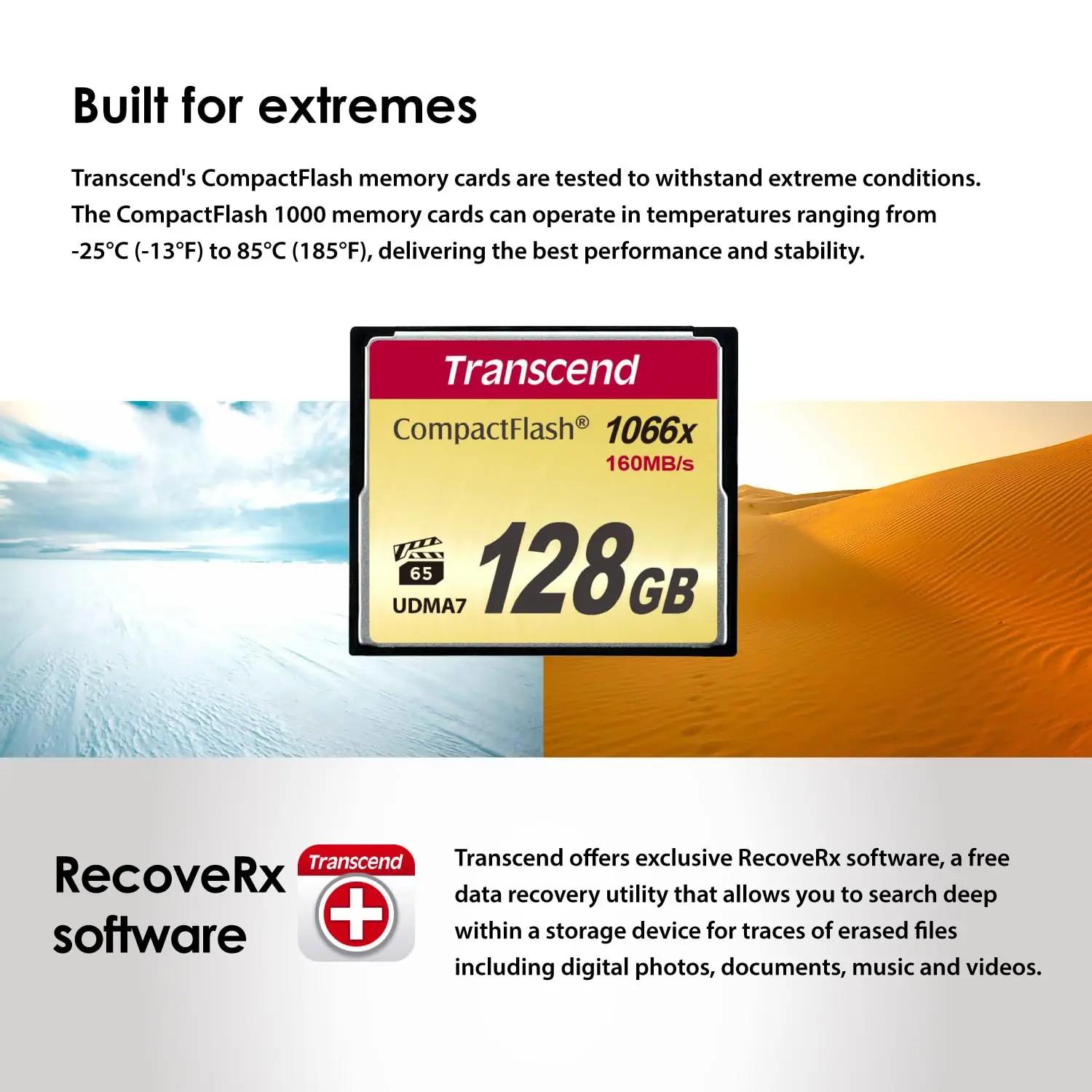 Transcend 32GB CompactFlash – kiire salvestusfotodele ja videole – pilt 8