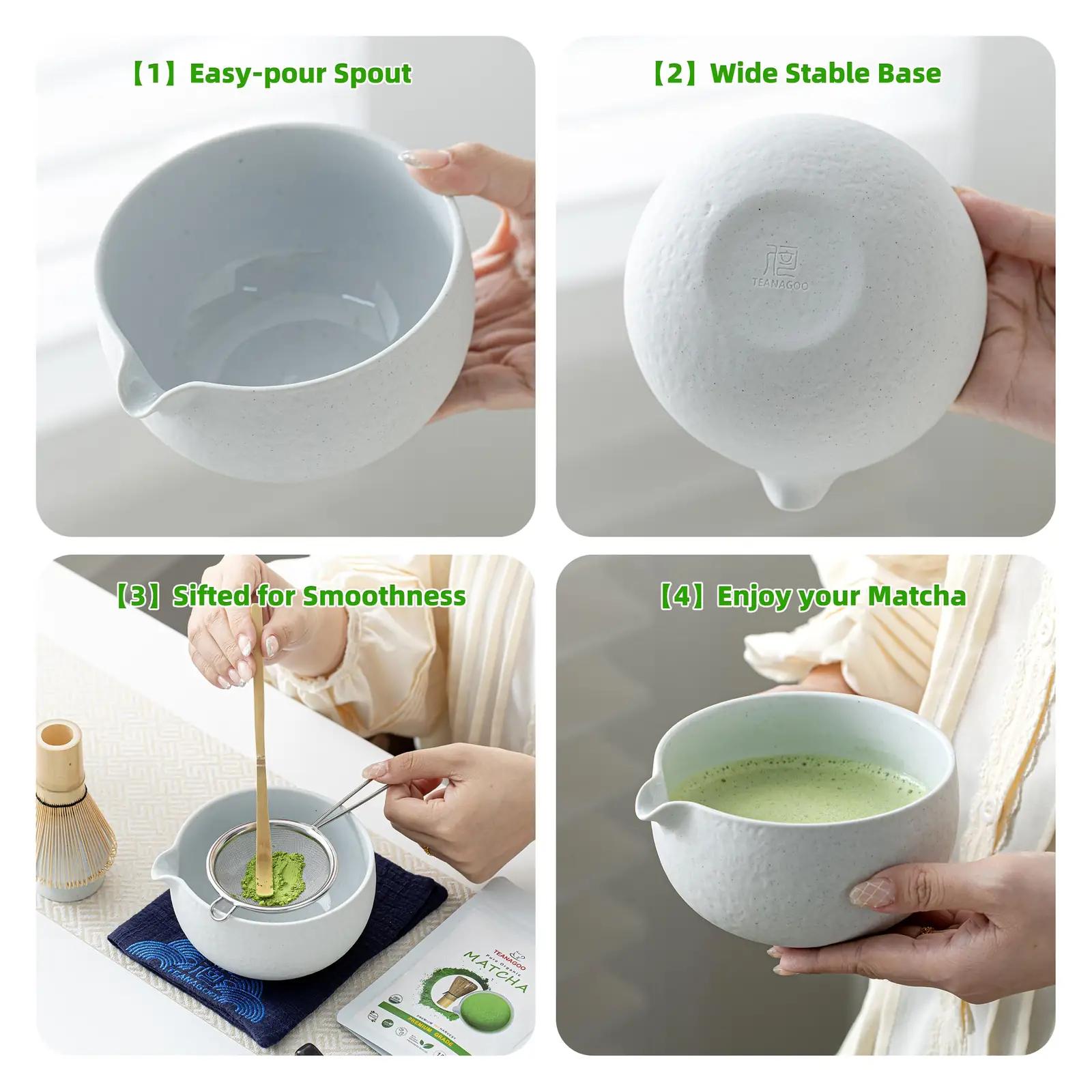 TEANAGOO keramiline Matcha komplekt — autentne teetseremoonia – pakend ja tarvikud