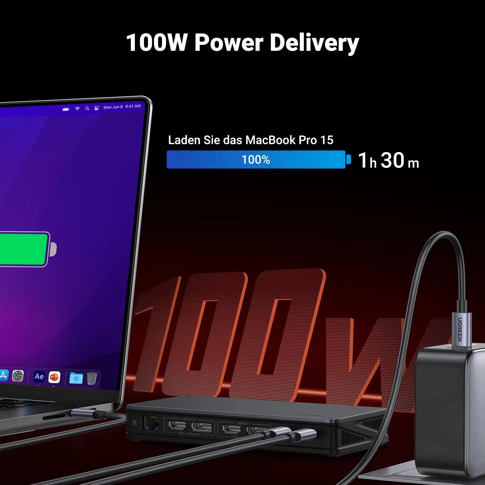 UGREEN universaalne dokk 4K topeltkuva ja USB-C ühendusega – pilt 7