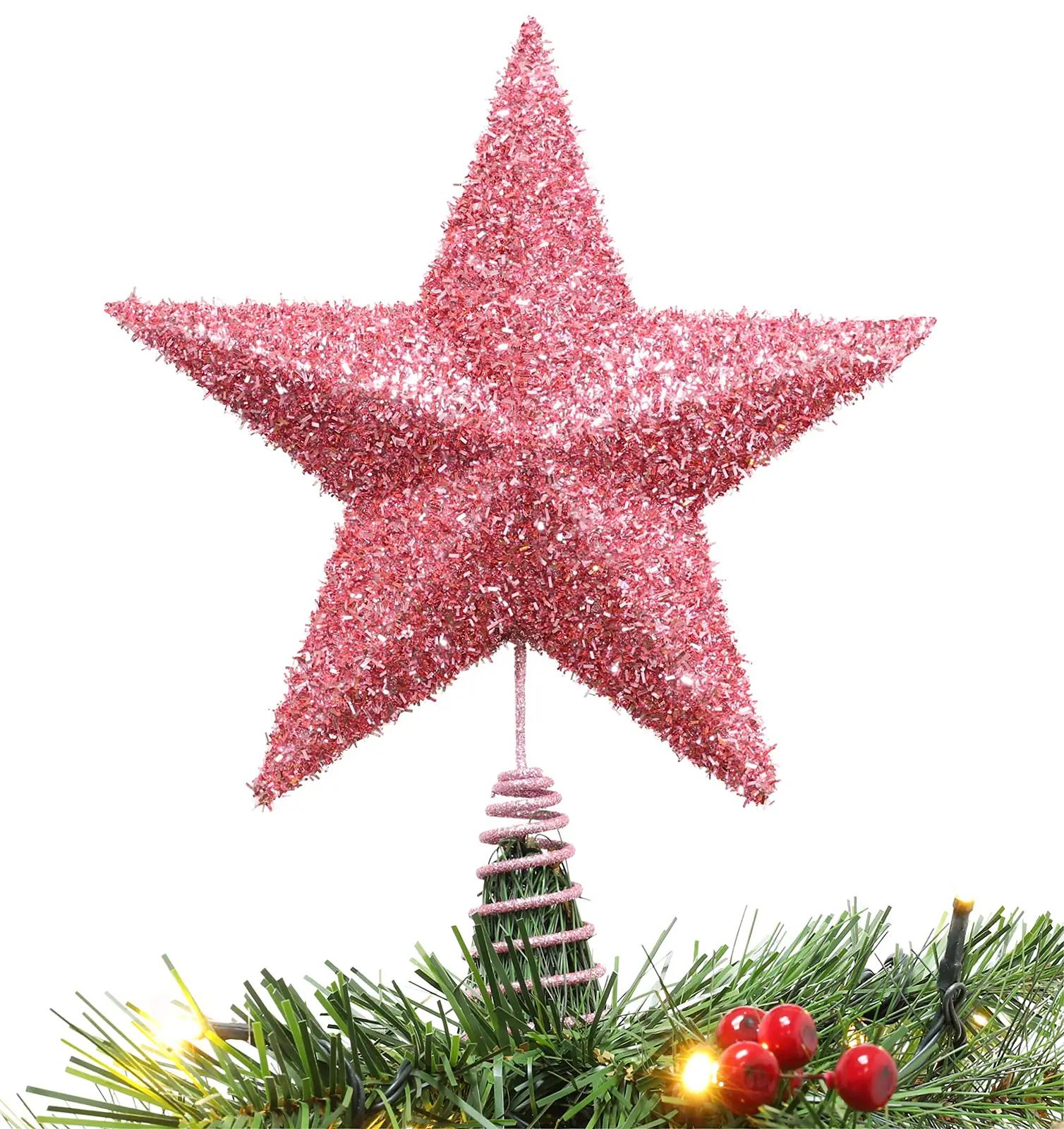Christmas Concepts elegantne puu-otsak ornament (Baby Pink)