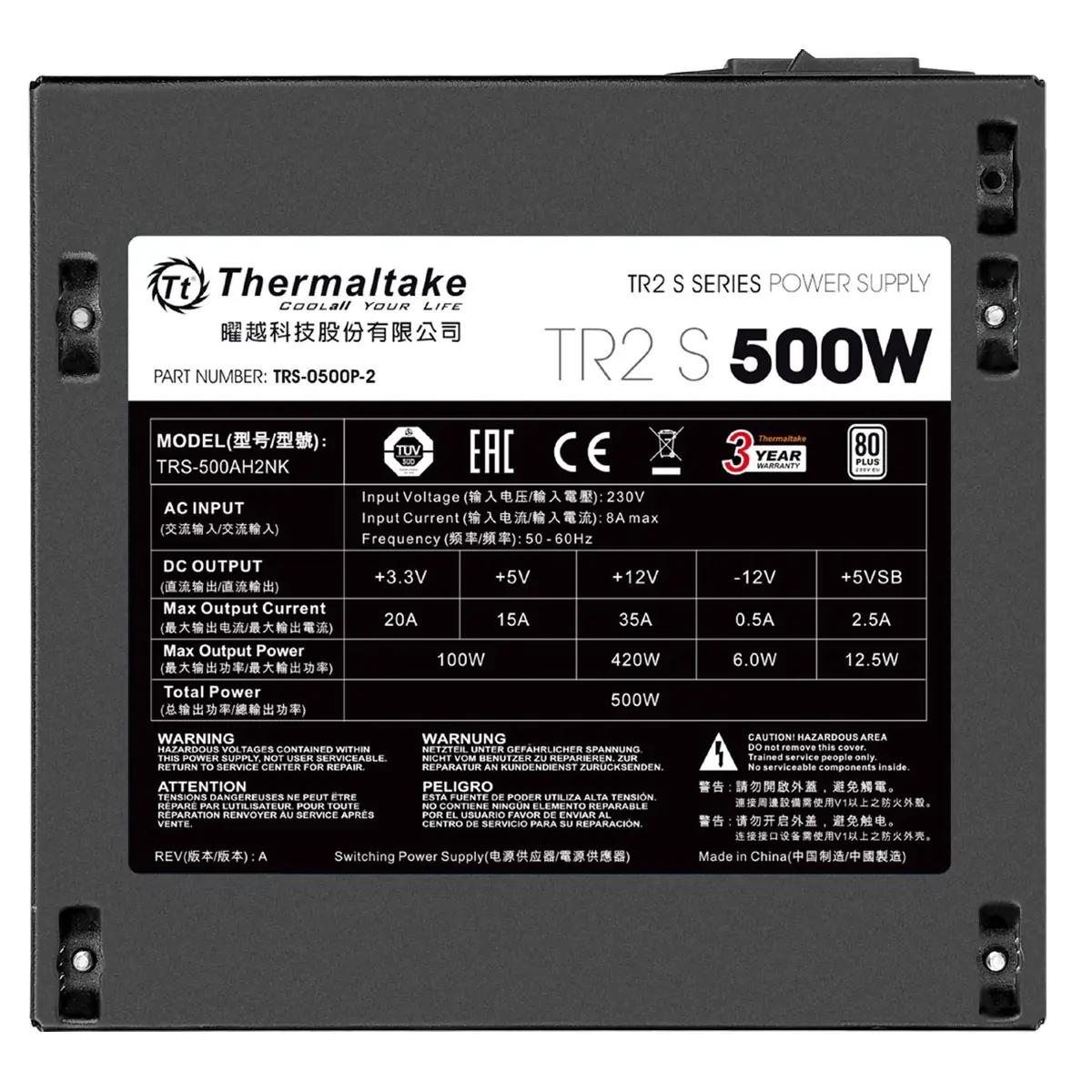 Thermaltake 500W toitevõrk – vaikne ja usaldusväärne valik – pilt 8
