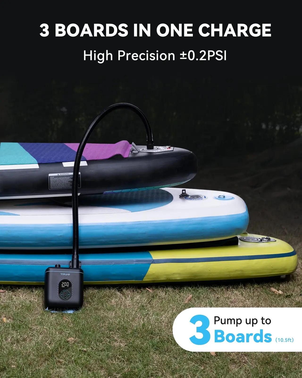 TOPUMP elektriline SUP-pumpa 20PSI – kerge ja vastupidav – lisavaade