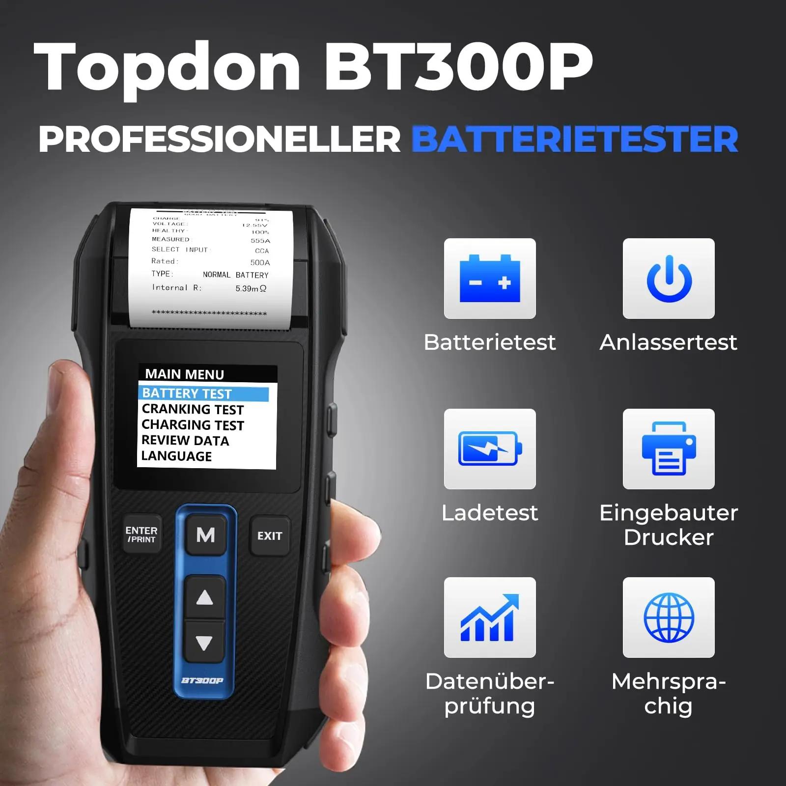 TOPDON aku- ja laadimissüsteemi tester – usalduslik tööriist – pilt 6