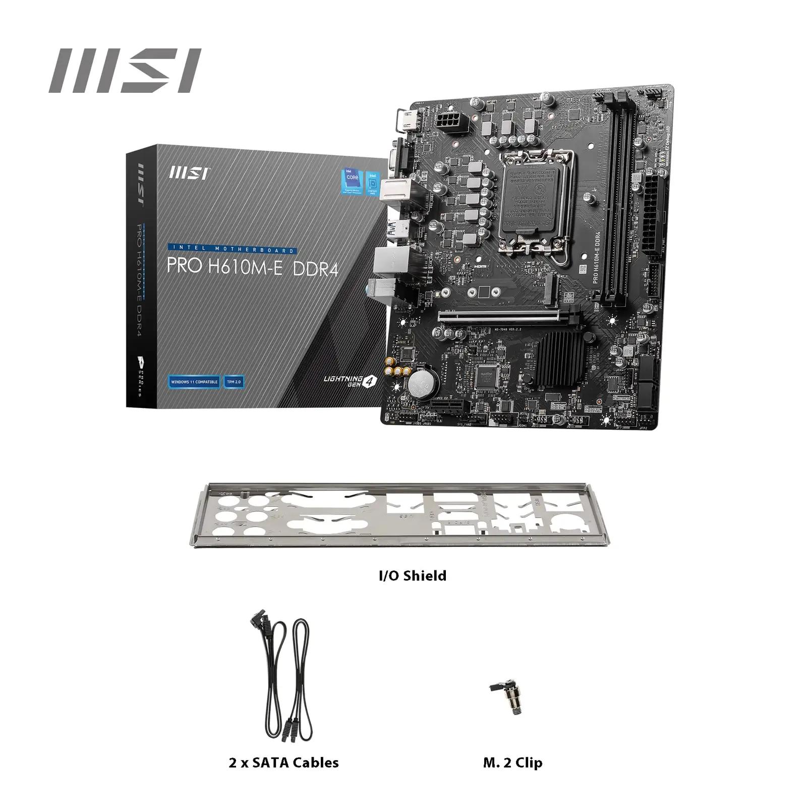 MSI PRO H610M-E DDR4 emaplaat – töökindel Micro-ATX valik – pilt 7