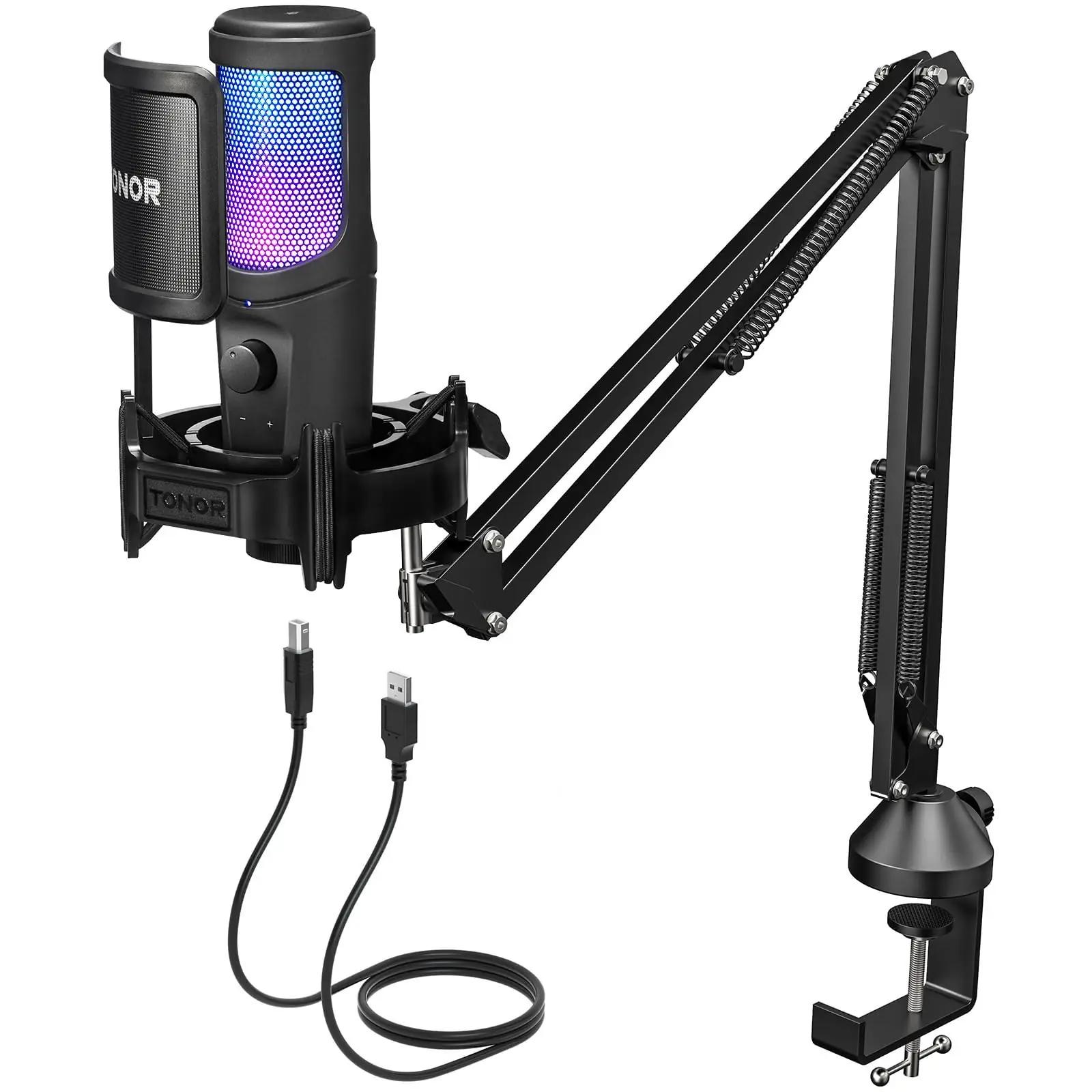 TONOR metallist USB-mikrofon TC40S – ideaalne streaminguks