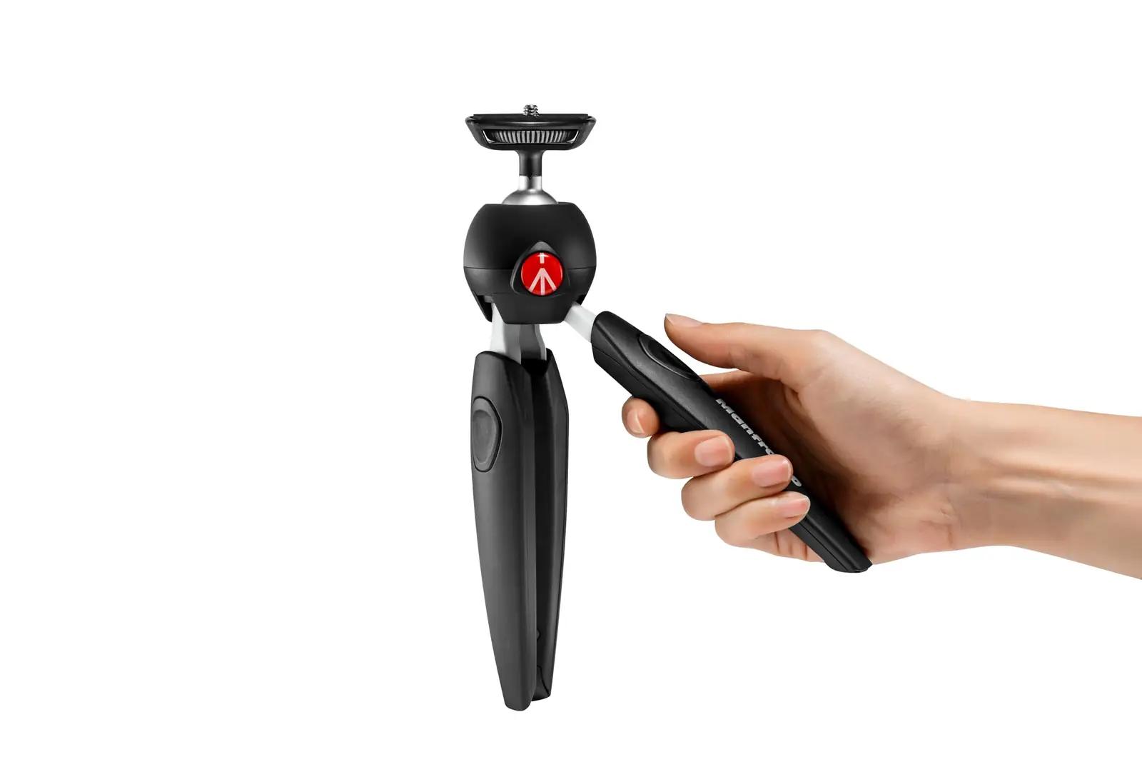 Manfrotto alumiiniumist Pixi Evo mini-statiiv – detailne vaade