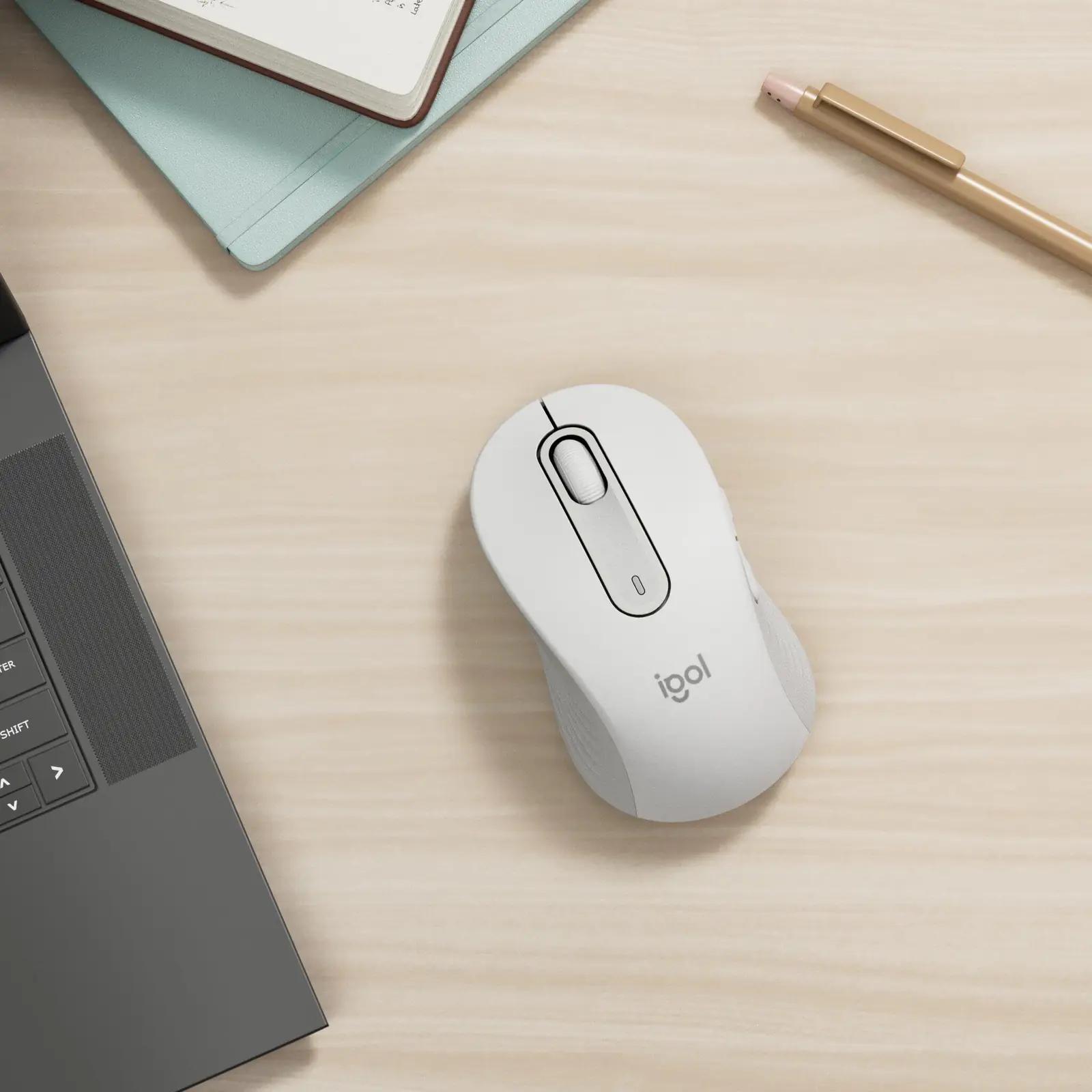 Logitech mugav rätitud kummiga hiir – sobib suurtele kätele – detailne vaade