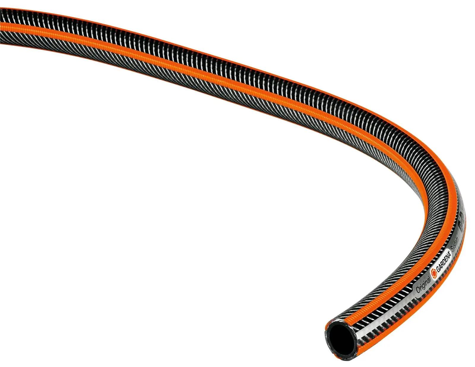 Gardena tugevast PVC-st aiavoolik – 30 m SuperFLEX – pakend ja tarvikud