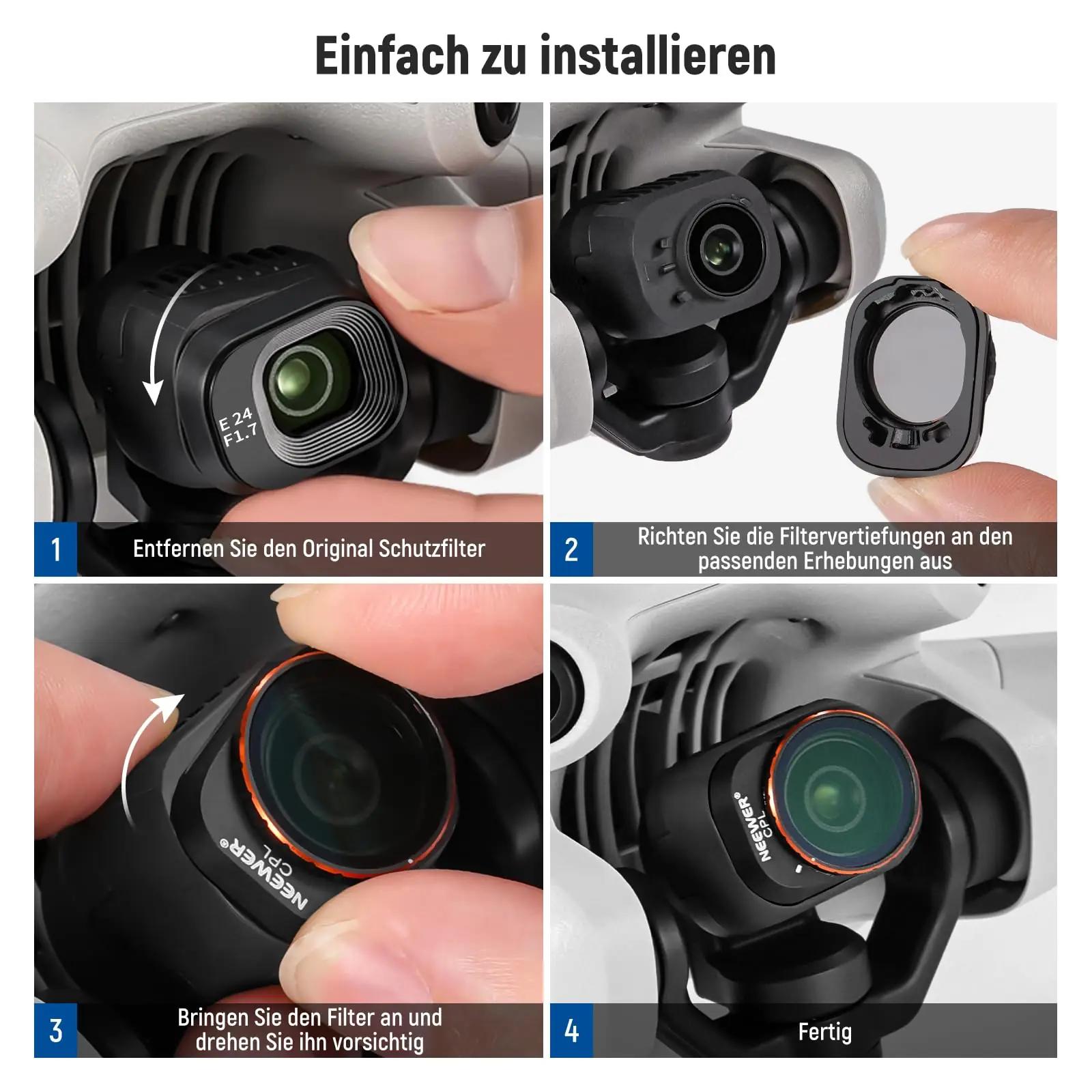 NEEWER optiline filtrikomplekt DJI Mini 4 Pro jaoks — – pilt 8