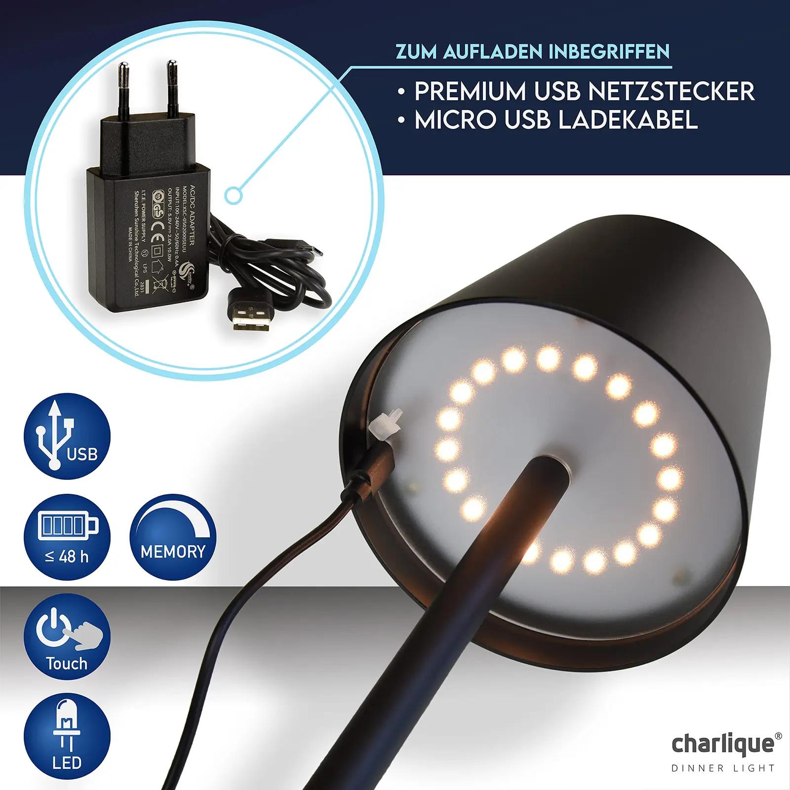 charlique elegantne akulaudlamp 38 cm — ilmastikukindel kingitus – pilt 7