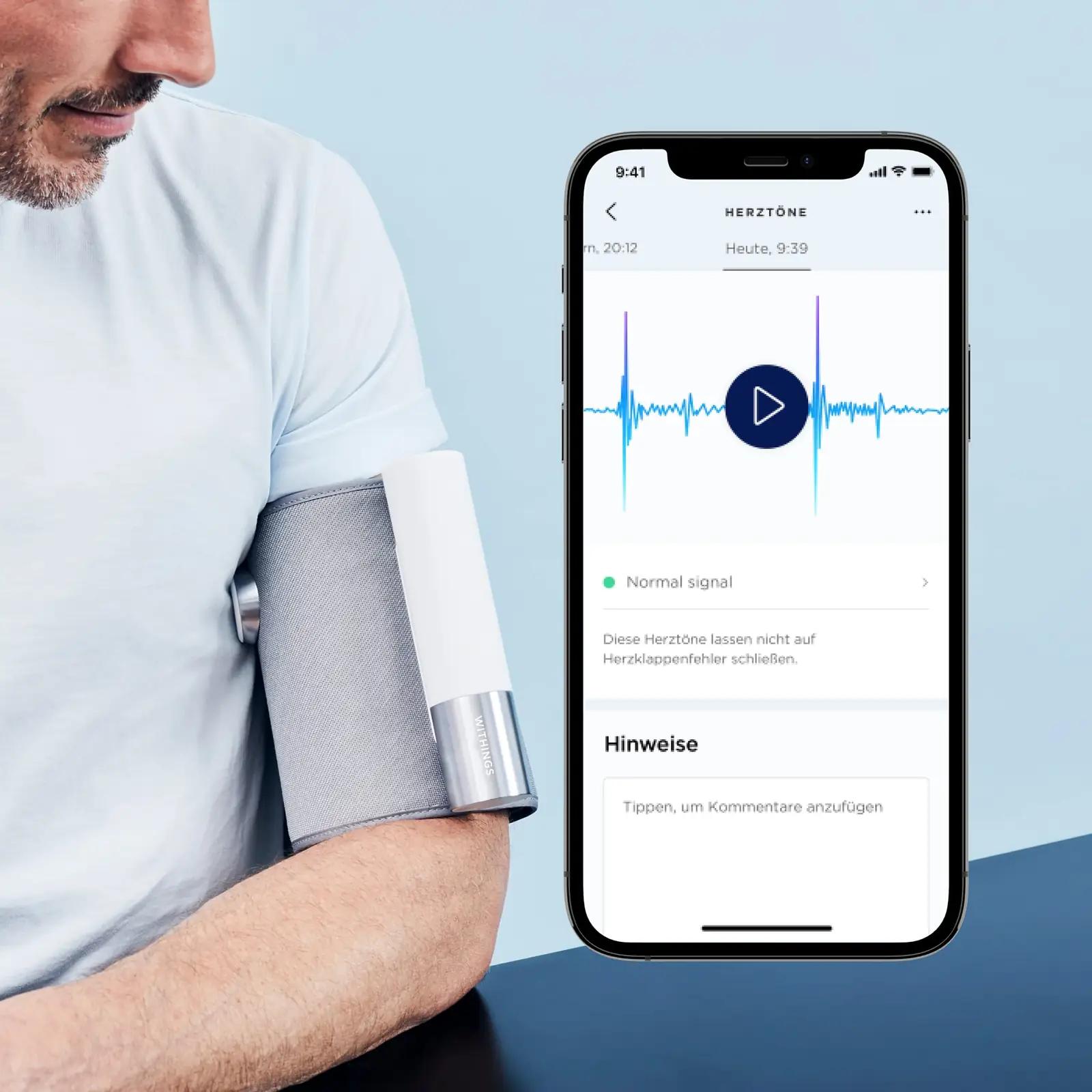 Withings nutikas vererõhumõõtja koos EKG ja stetoskoobiga – kasutusnäide