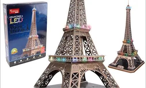 EXPLORA SCIENCES 3D vahtpuzzle – Eiffeli torn, hele ja kingitus – lisavaade