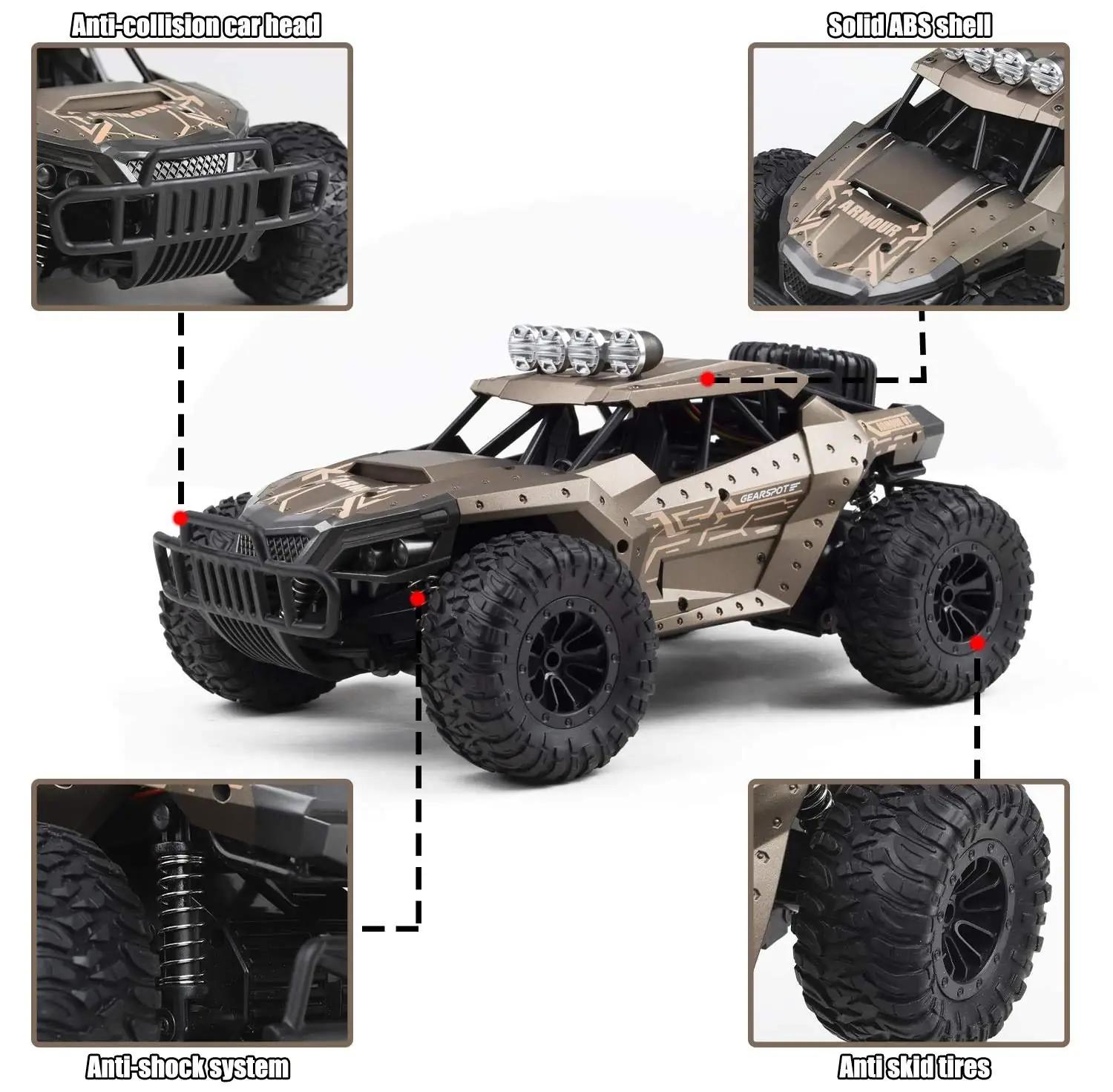 KINSAM tugev ABS offroad RC-auto – kiirus 25 km/h, kestab 90 min – pakend ja tarvikud