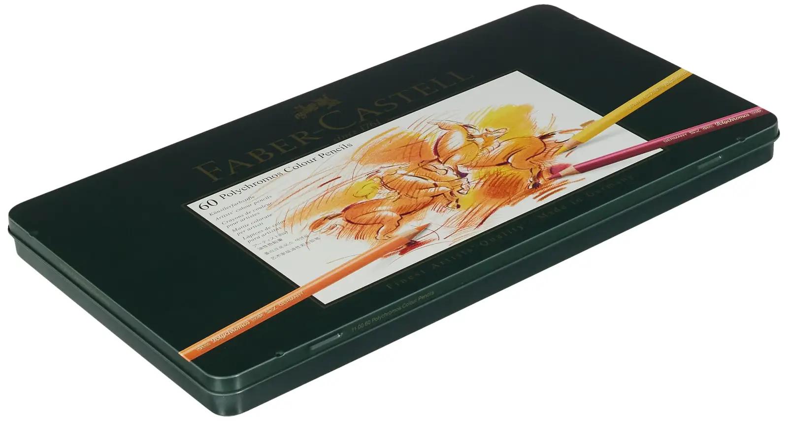 Faber-Castell värvipliiatsid Polychromos – 60 värvi metallkarbis – pilt 6