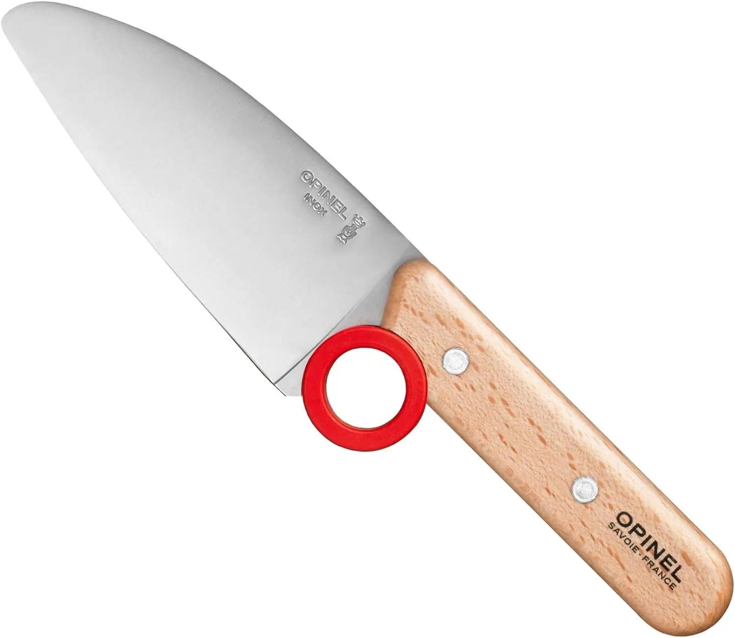 OPINEL laste kööginuga komplekt — puidust, turvaline kingitus – pakend ja tarvikud