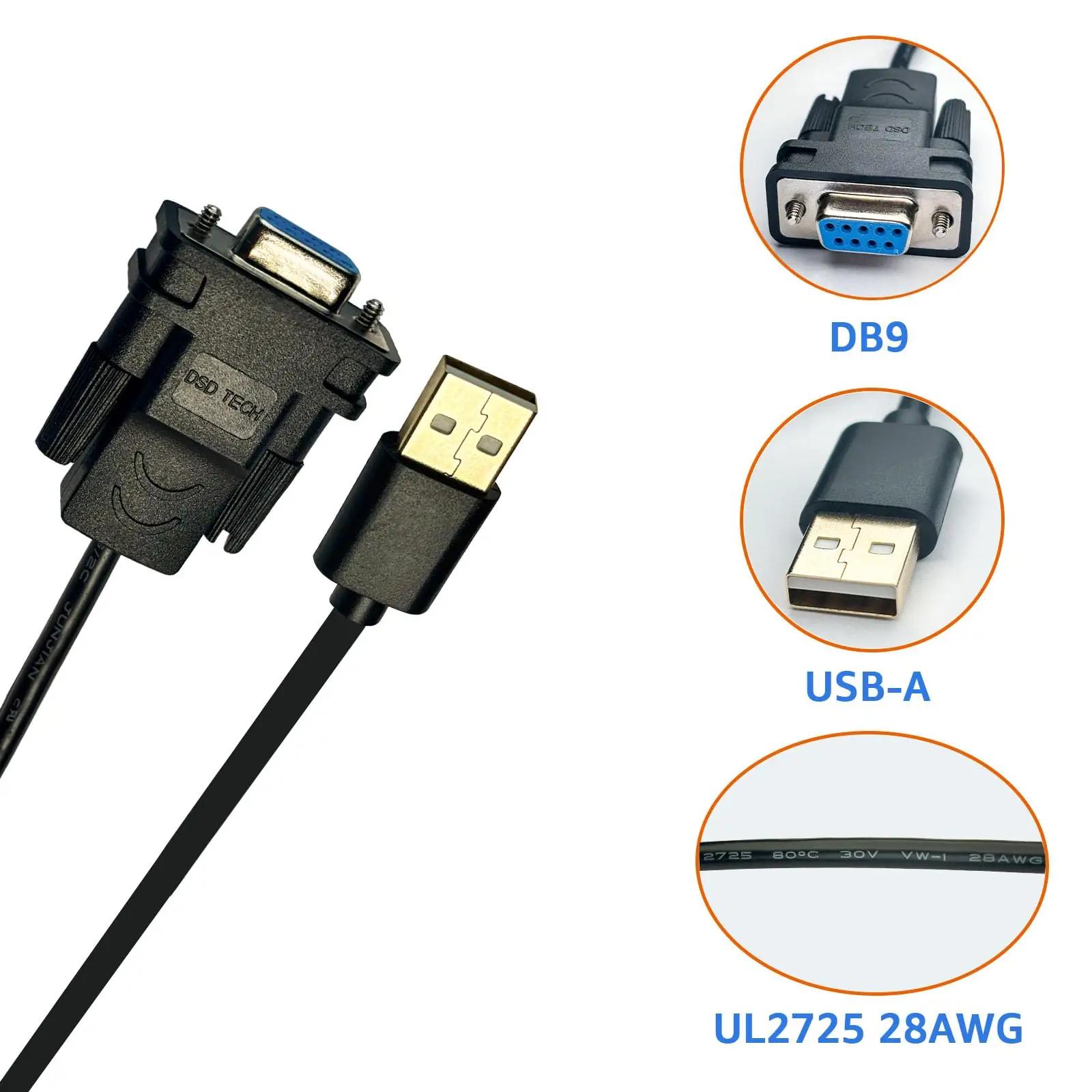 DSD TECH vastupidav USB–RS232 kaabel professionaalseks kasutuseks – pilt 6