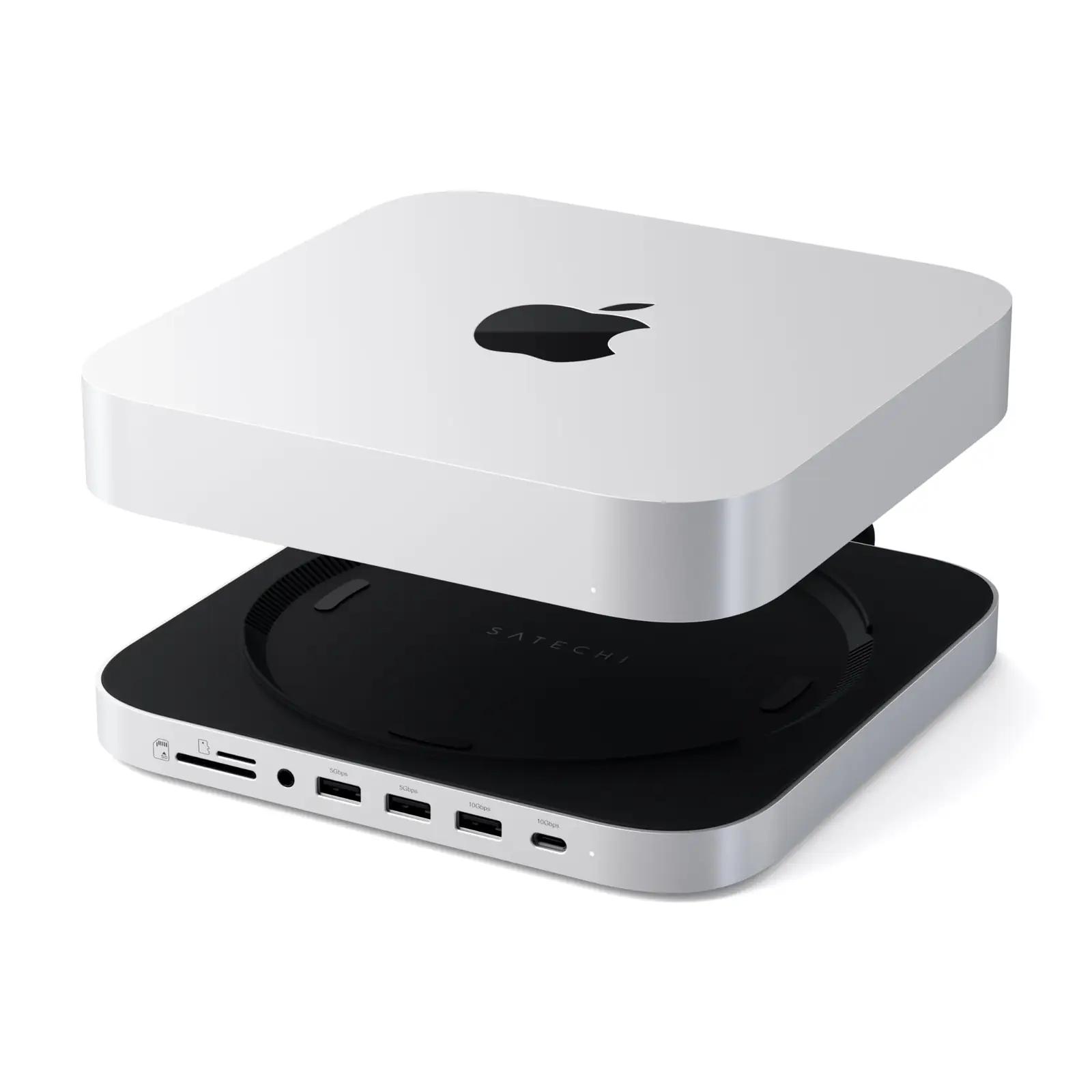 SATECHI elegantne Mac mini hub ja SSD-korpus — alumiiniumist