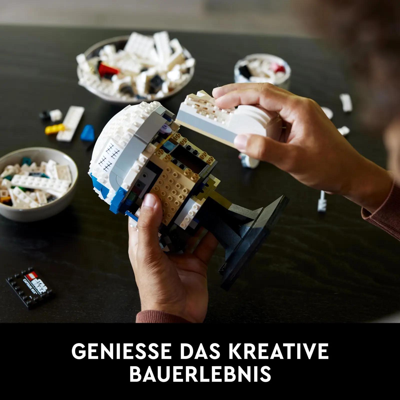 LEGO dekoratiivne Captain Rex kiivri mudel – kollektsiooni ese – lisavaade