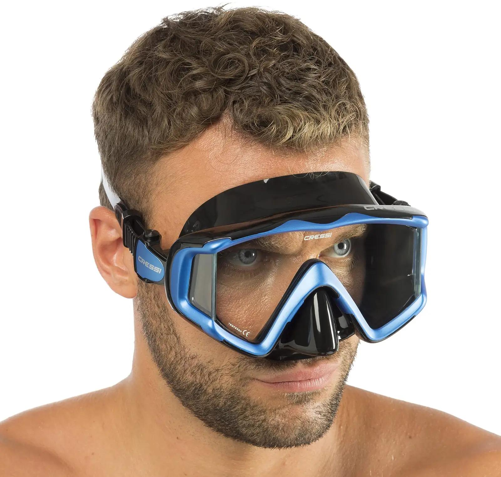Cressi sukeldumismask Liberty — mugav silikonist istuvus – lisavaade