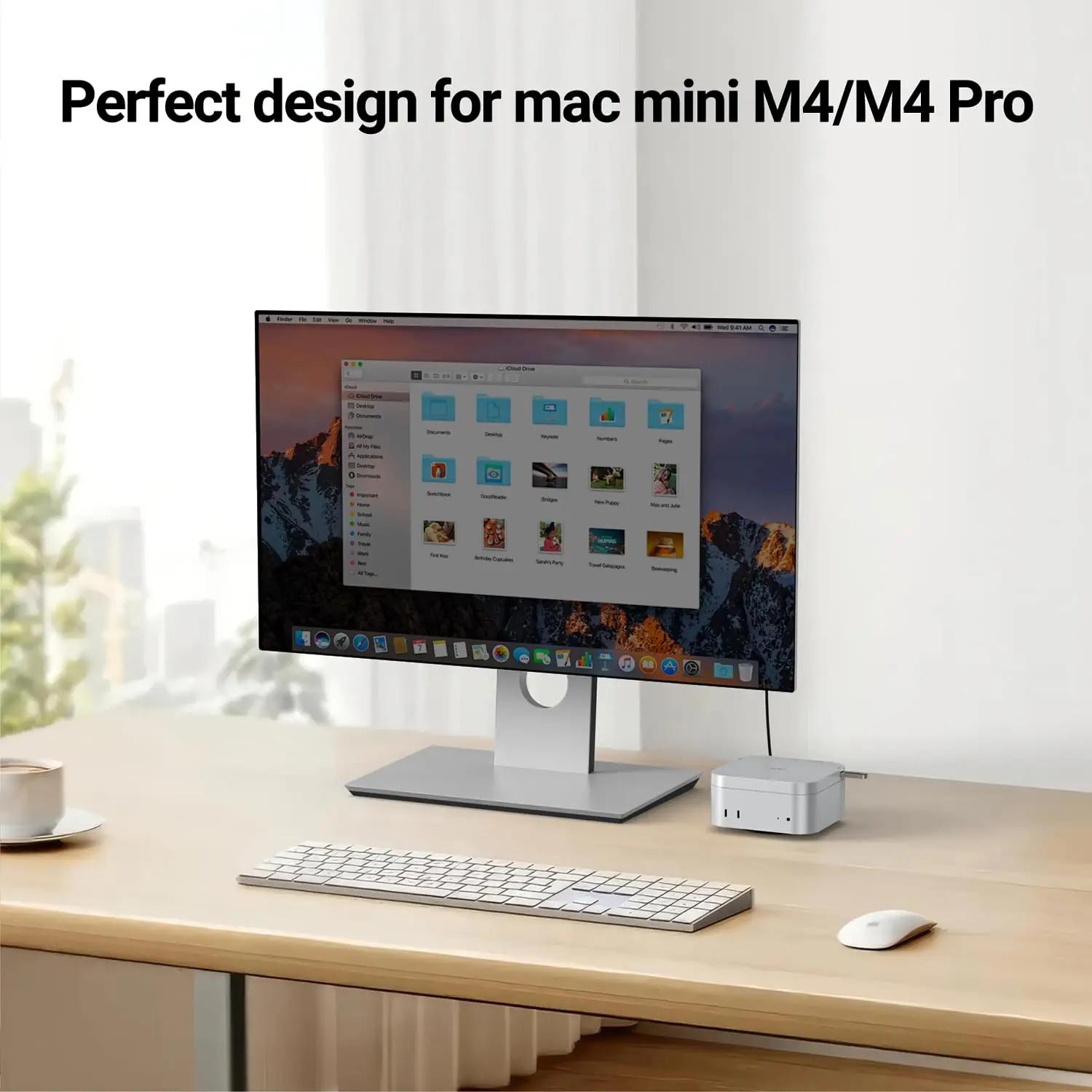 JESWO USB-C dockingstation Mac Mini jaoks – lisavaade