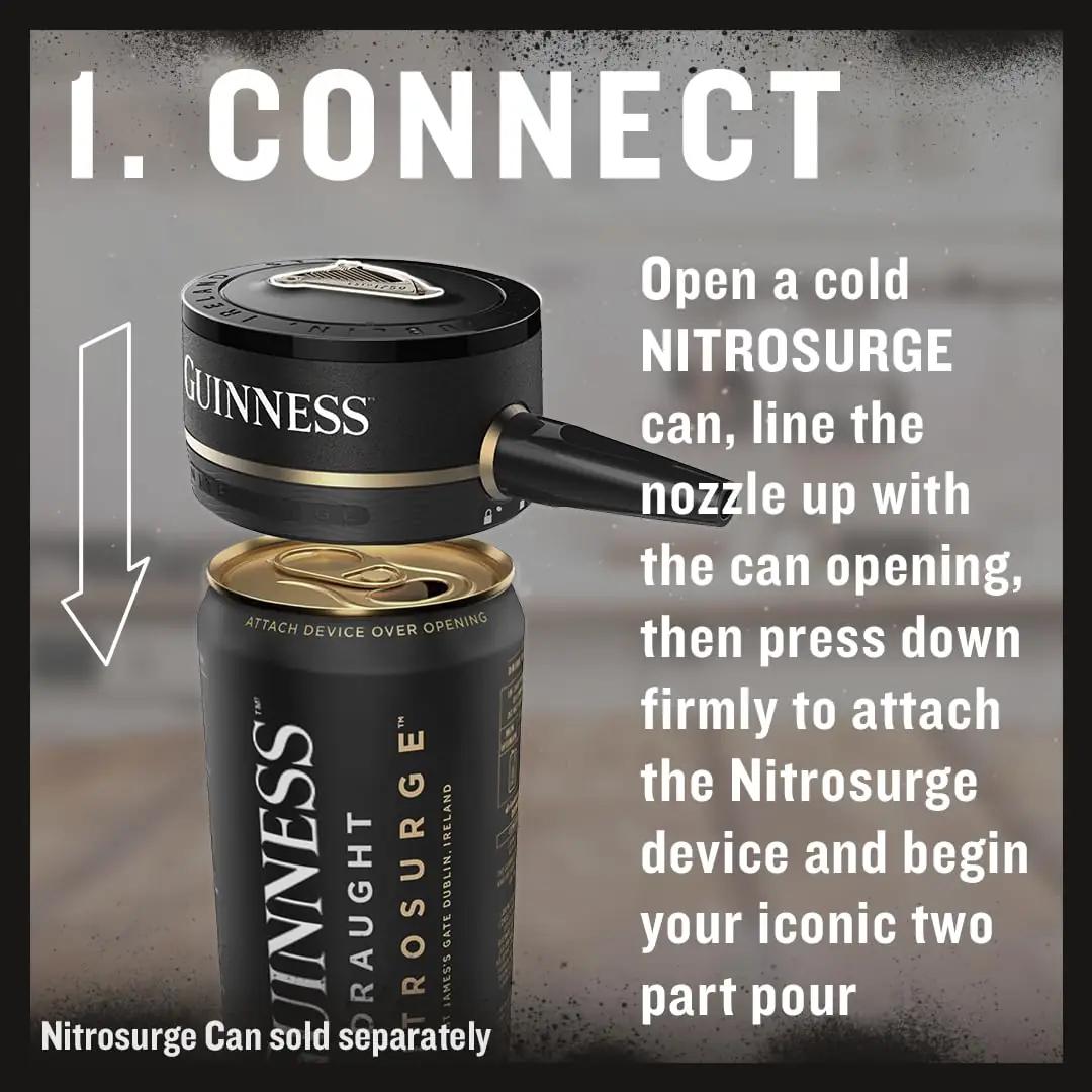 Guinness stiilne jahutatav joogijaotur – elegantne serveerimine – kasutusnäide
