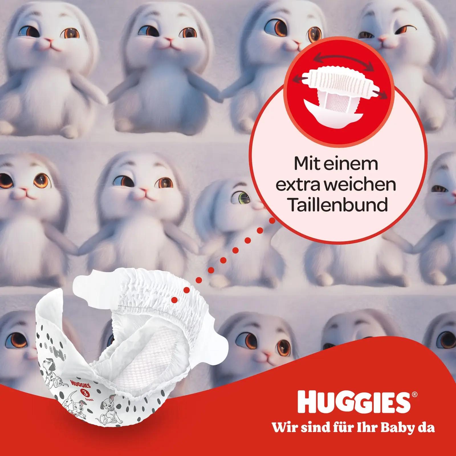 HUGGIES pehmed Little Movers mähkmed — mugavus ja kaitse – kasutusnäide
