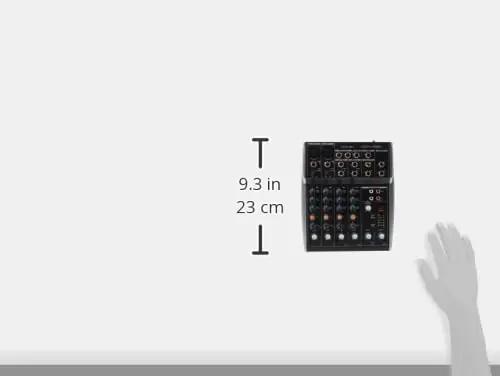 Behringer XENYX 802S mikserid ilma võimendita – detailne lähivaade
