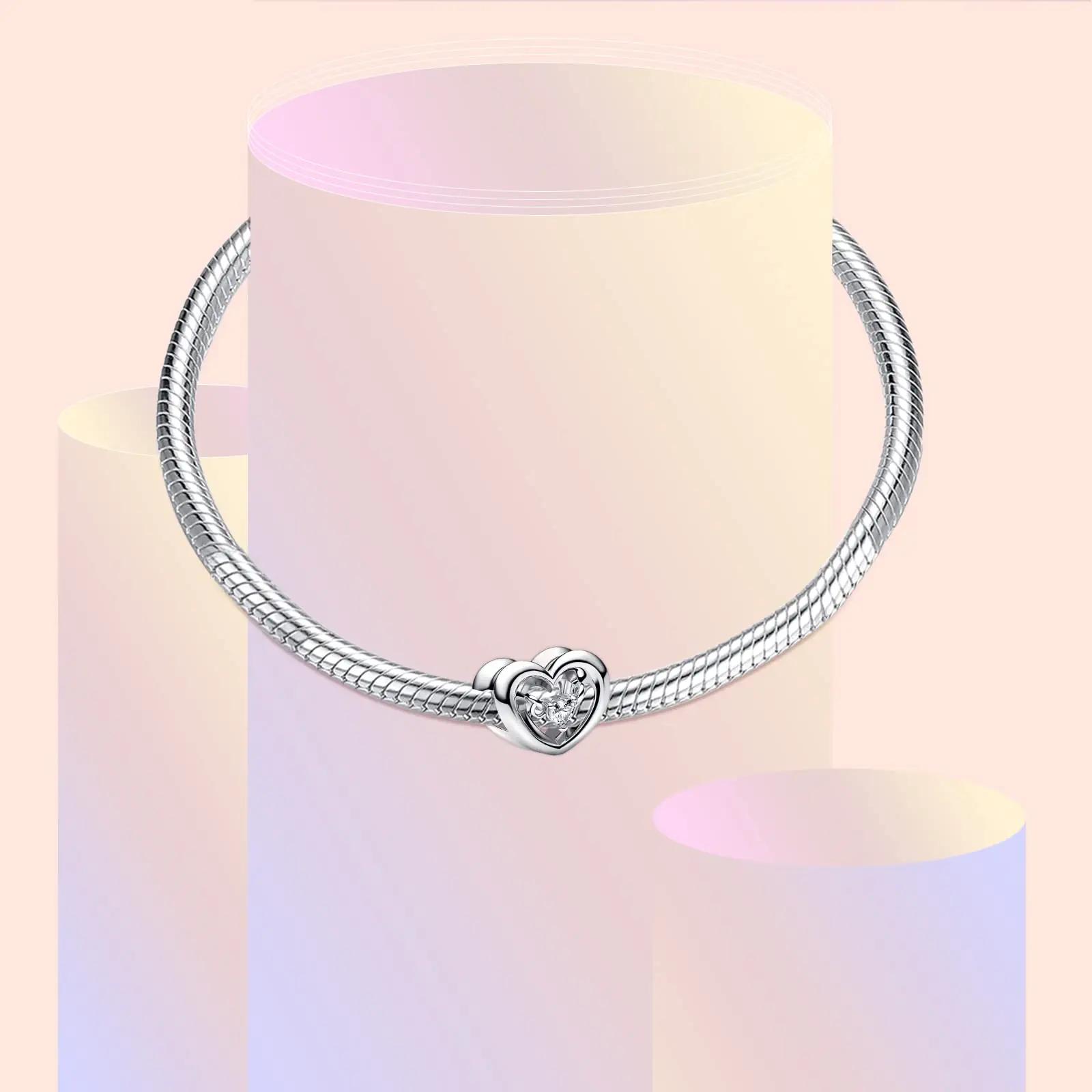 LaMenars sterling-silver südame ripats – elegantne kingiidee – lisavaade