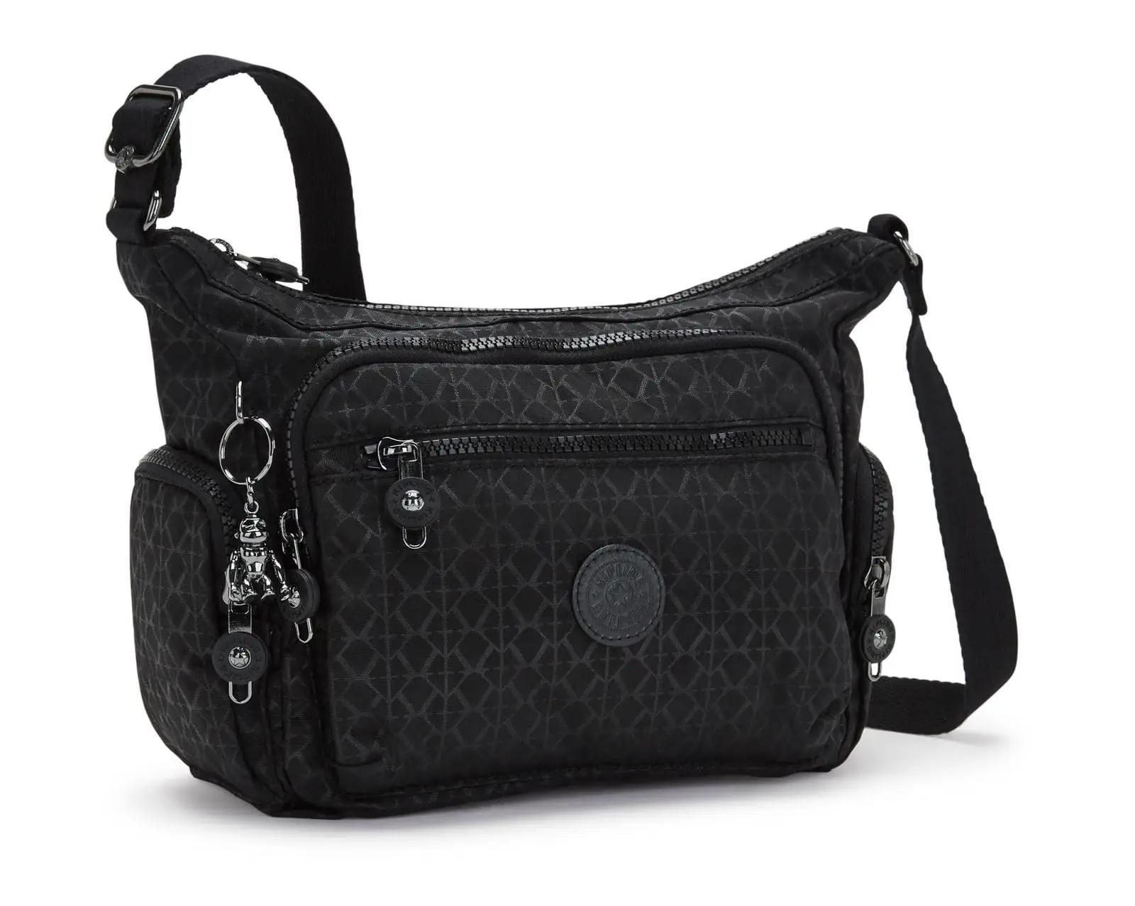 Kipling kerge Lycra õlakott GABBIE S — igapäevane kaaslane – detailne vaade