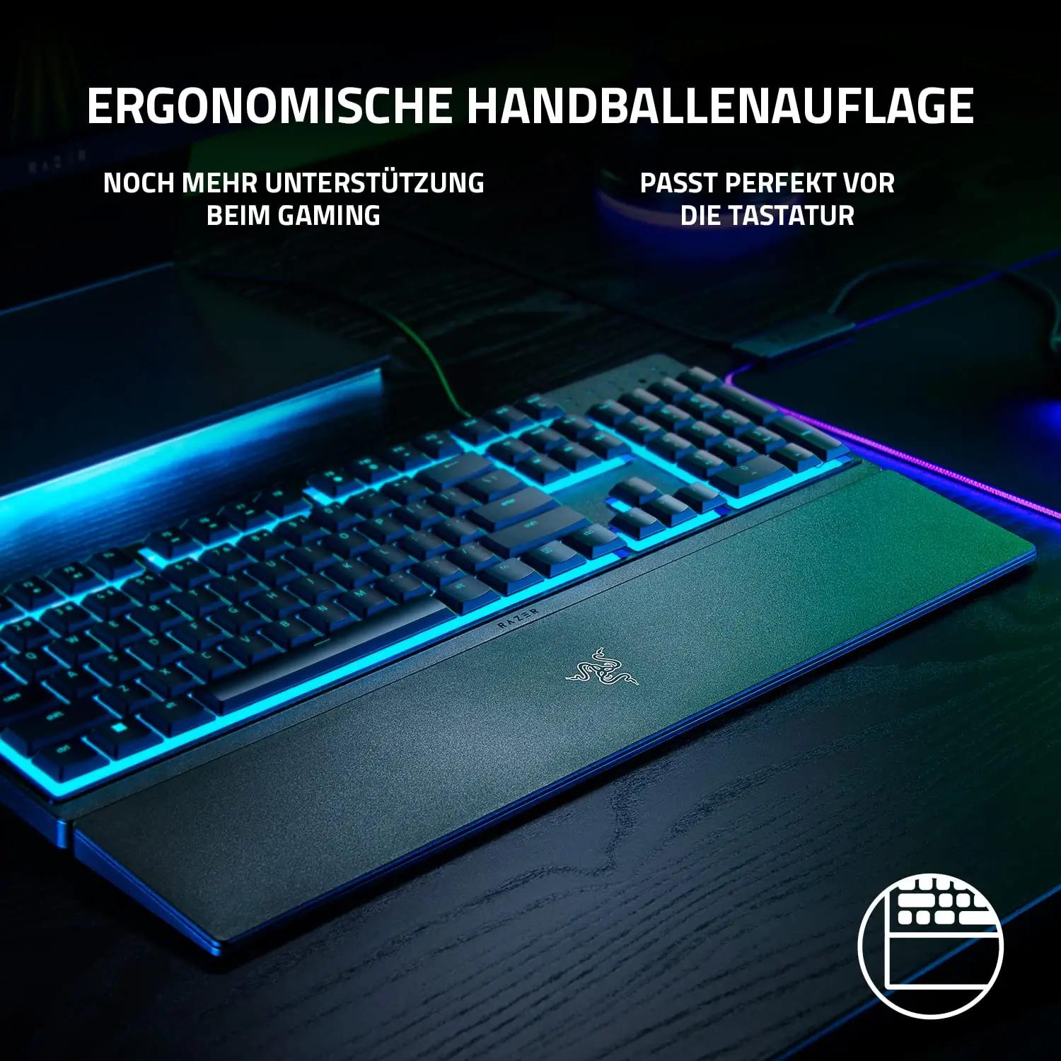 Razer mänguritastatuur Ornata V3 X — madal membraan, ergonoomia – pilt 7