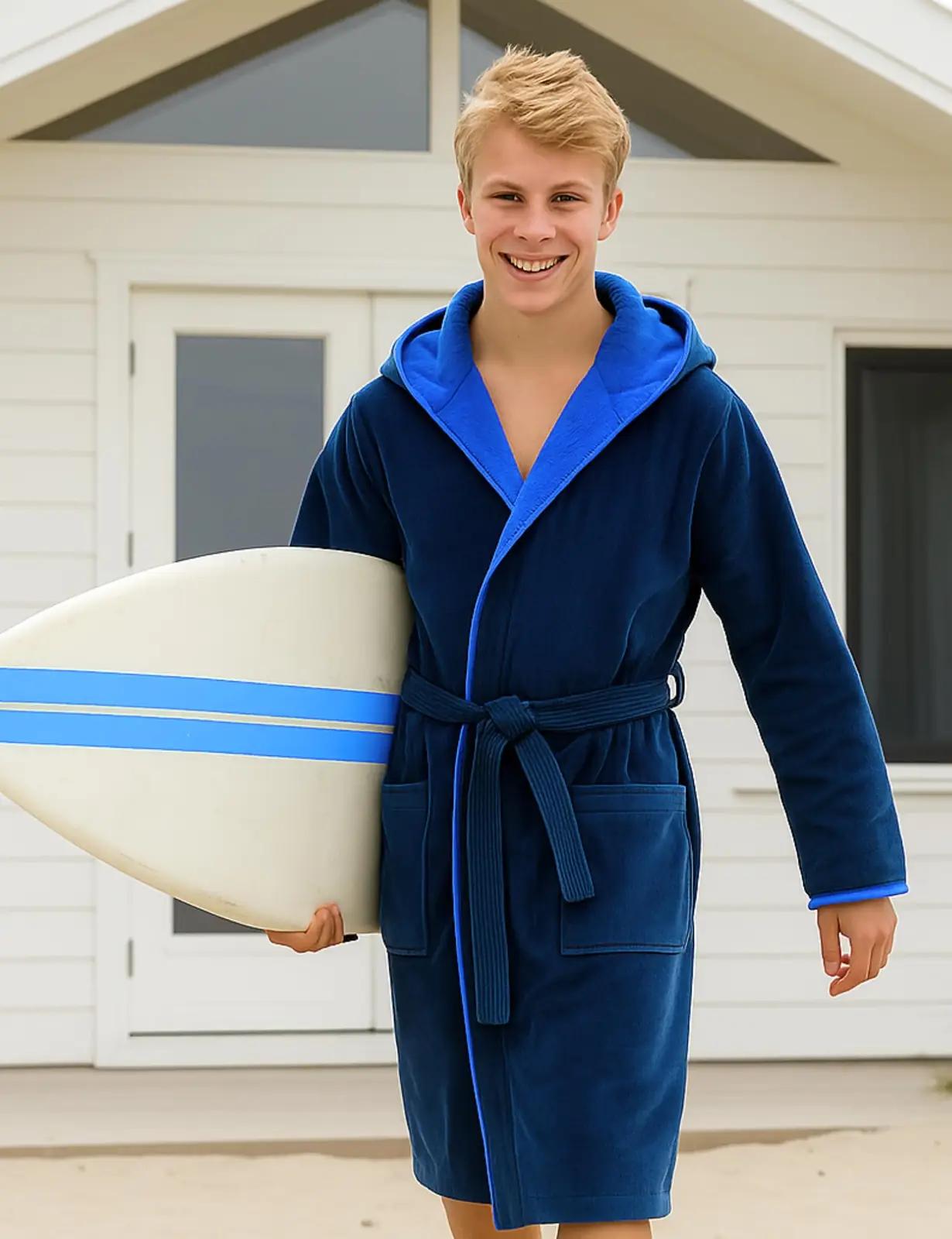 Morgenstern pehme kapuutsiga laste hommikumantel 158–164 cm – lisavaade