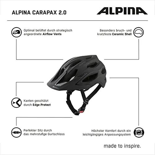 ALPINA kerge ja mugav jalgrattakiiver Carapax 57–62 cm – pilt 6