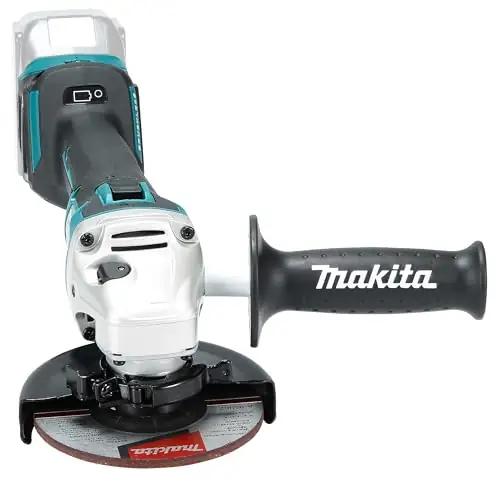 Makita tugev 18 V nurklihvija – vastupidav terasist korpus – detailne vaade