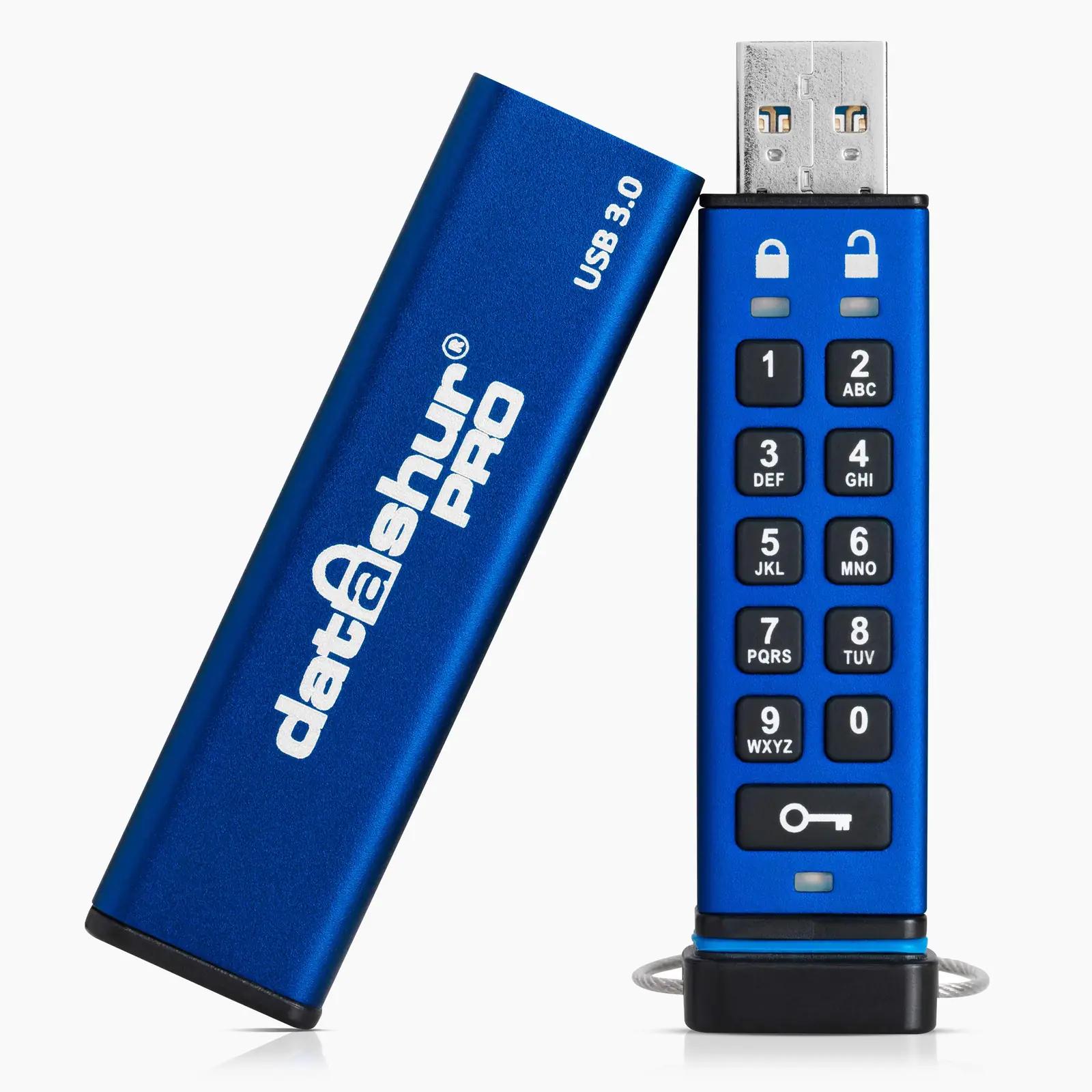 iStorage aluminiumist kaitstud USB-mälupulk — turvaline 8GB