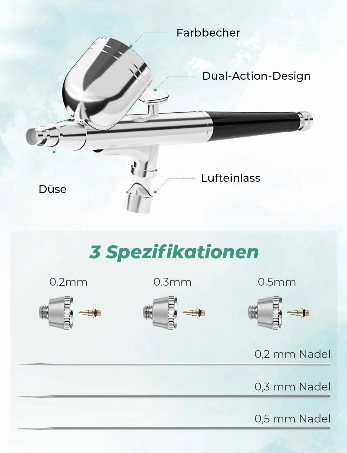 Oasser stiilne airbrush-komplekt – kompressorid – pilt 6