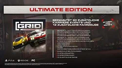 Codemasters täisversioon koos lisasisuga – GRID Ultimate Edition – detailne vaade