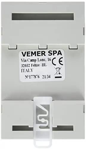 VEMER juhtmevaba DIN-kinnitusega trafo — 12–24V, 40VA – detailne vaade
