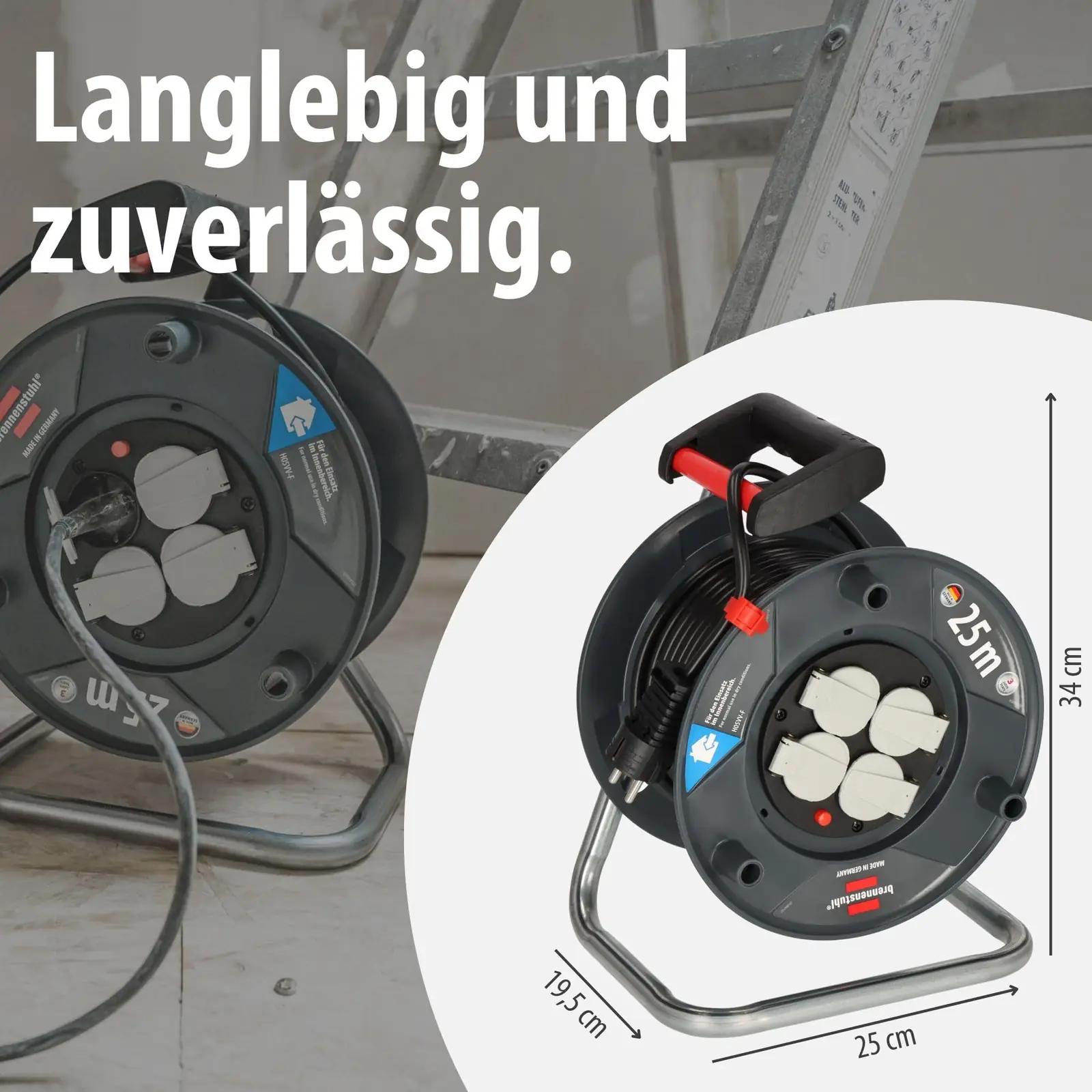 Brennenstuhl kvaliteetne 25 m kabelitrommel – pilt 7