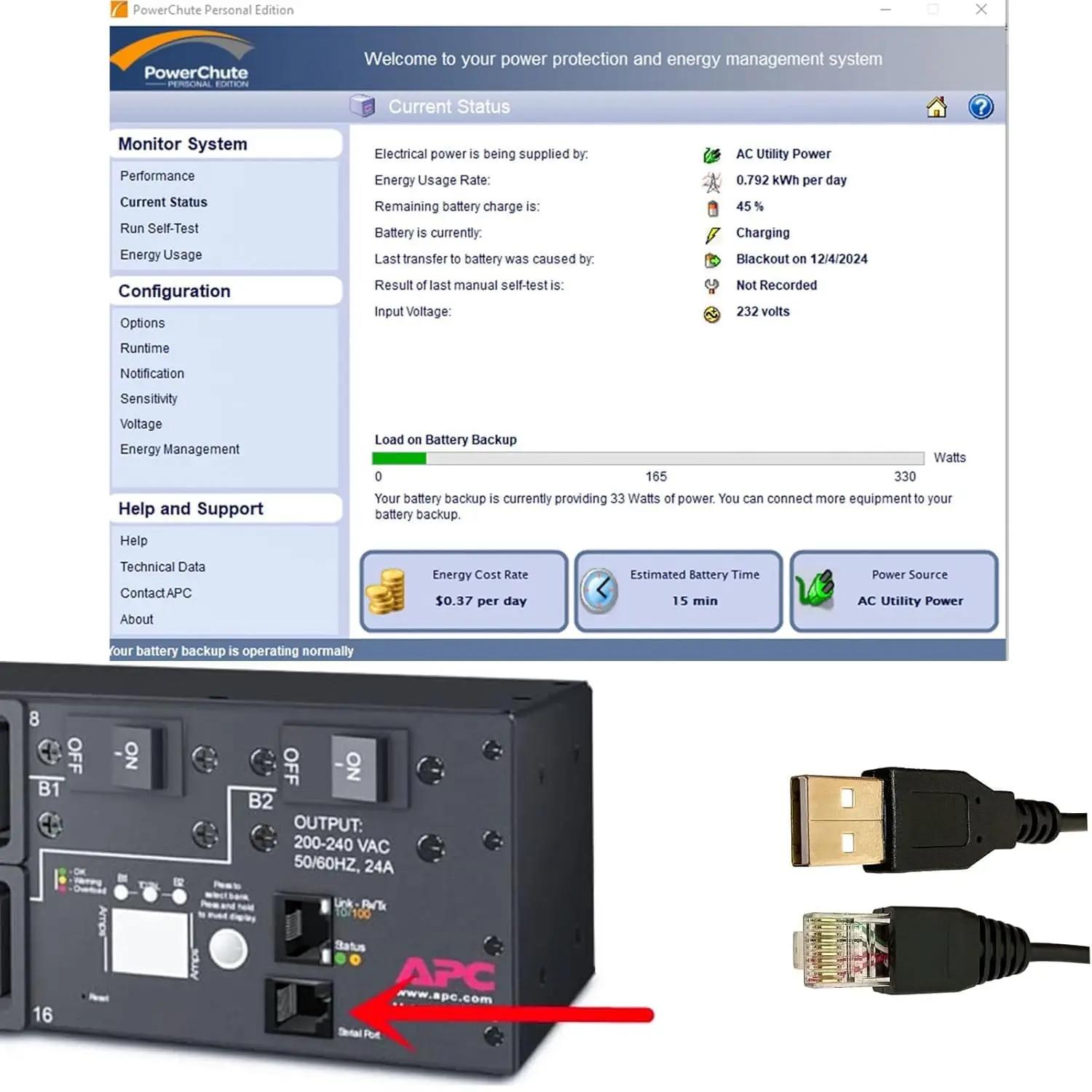 DSD TECH kvaliteetne UPS-kaabel (3 m) mugavaks sidumiseks – detailne vaade