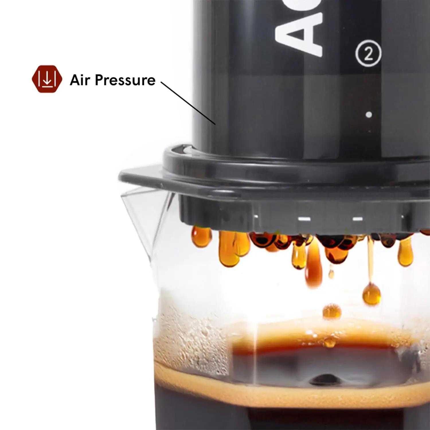 AeroPress XL kohvipress – kaasaskantav, vastupidav ja kiire – kasutusnäide