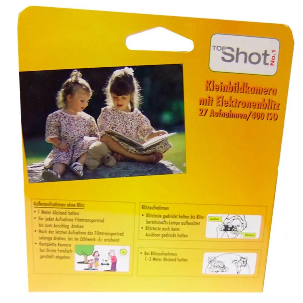TopShot ühekordne kaamera 27 fotot – värvikas ja lihtne – pakend ja tarvikud