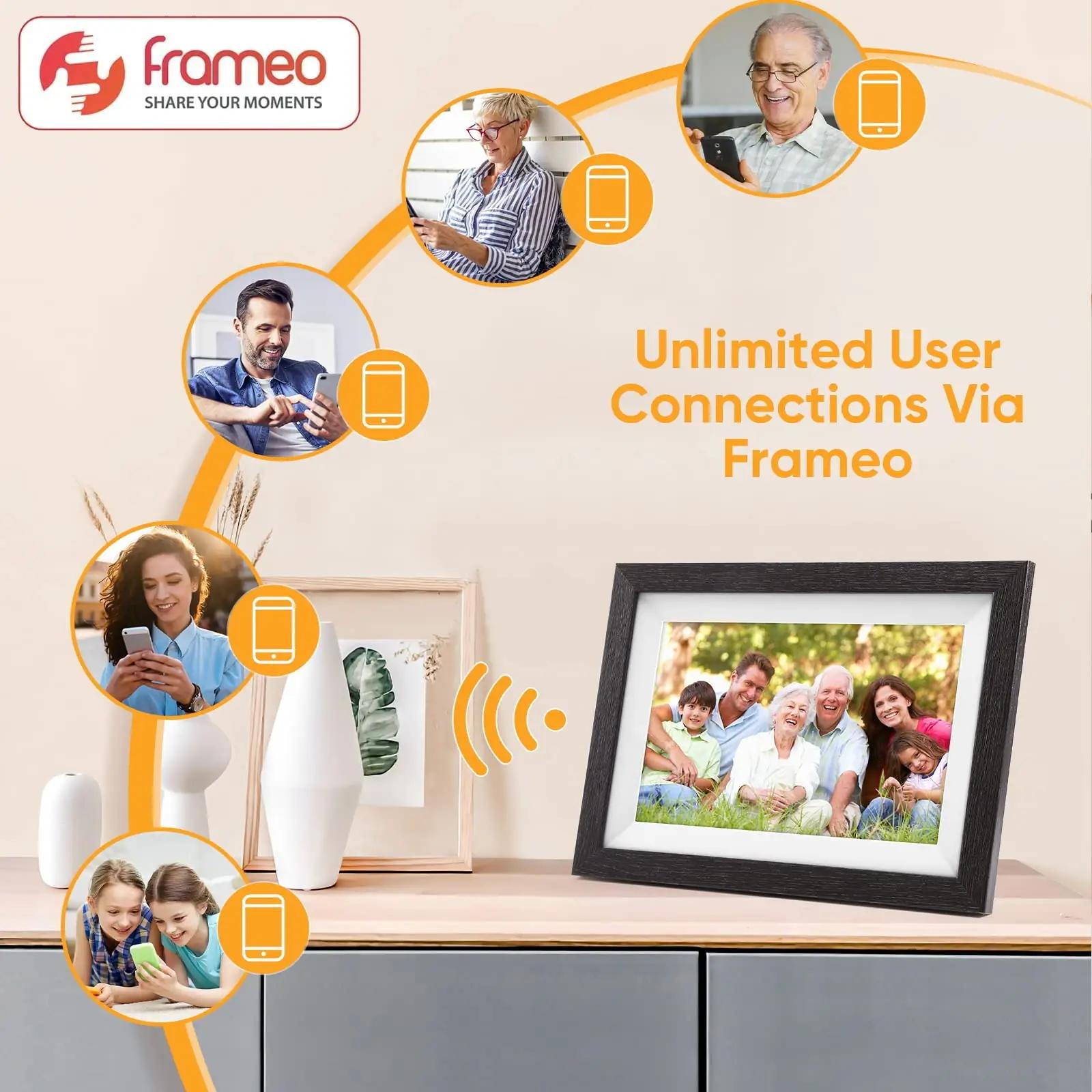 FUMAT digitaalne fotoraam 10,1″ – IPS HD, nutikas jagamine – lisavaade