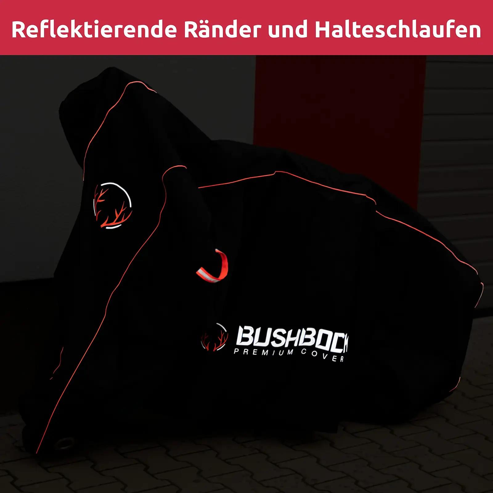 BUSHBOCK Premium Cover tugev ripstop kattega mootorrattakate XXL – lisavaade