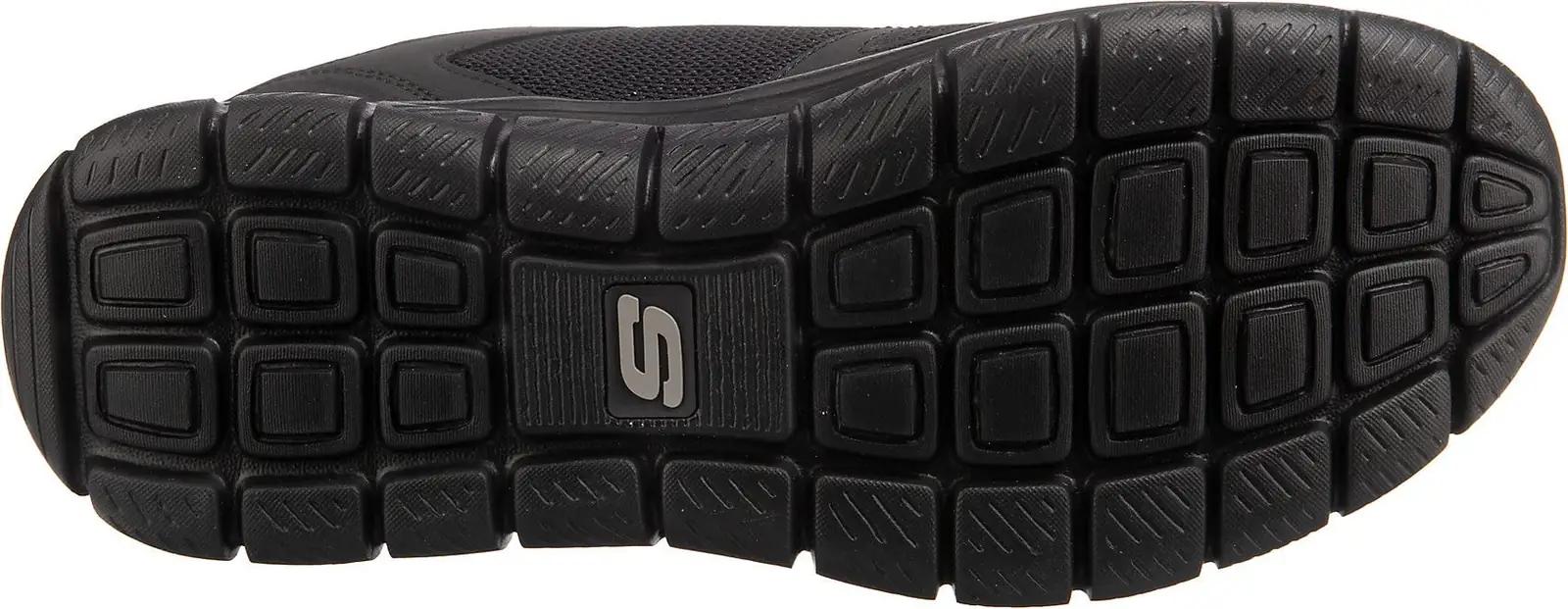 Skechers mugavad mustad nahk‑efektiga vabaajajalatsid 52631 – pilt 6
