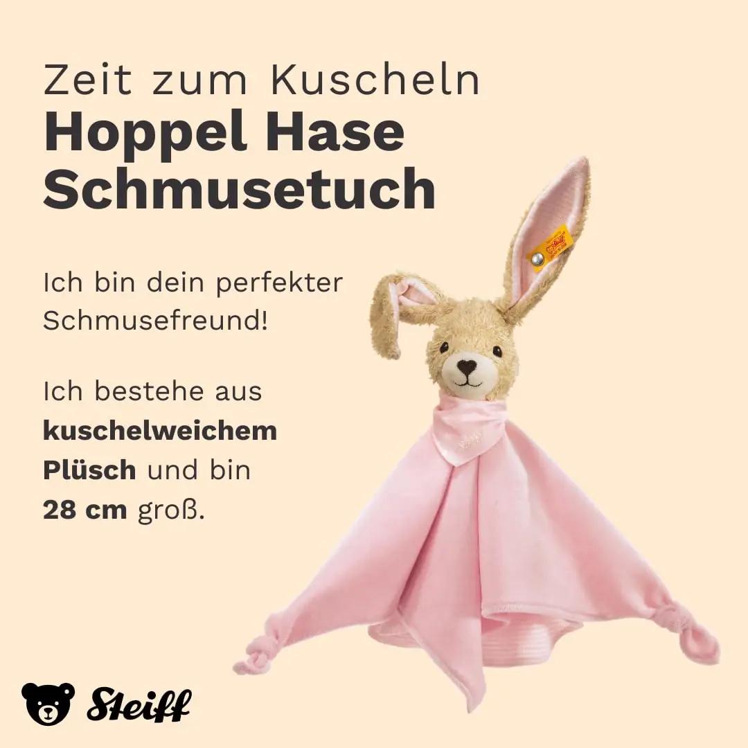 Steiff pehme plüüsist tatsav jänku – sobib imikule ja kingituseks – detailne vaade