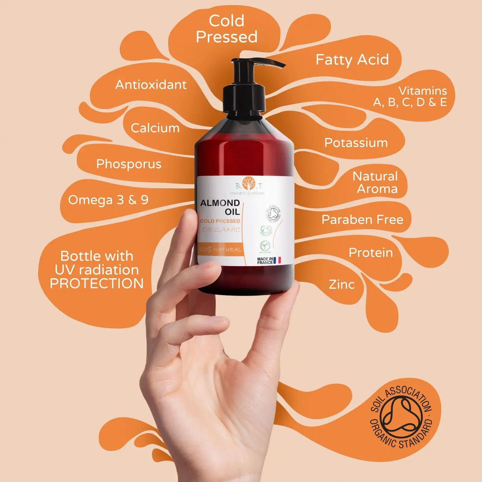 B.O.T cosmetic & wellness mahe mandliõli 5 l – pilt 6